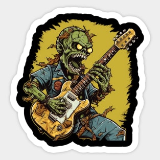 Skeletal Riffs: The Bones of Rock Sticker